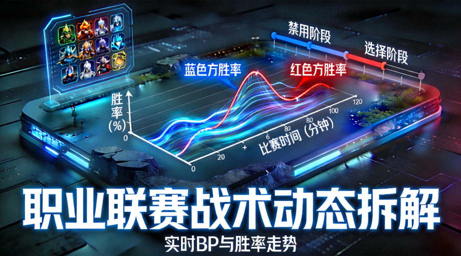 职业联赛战术动态拆解沙盘正在热播的BP与局势胜率走势画面